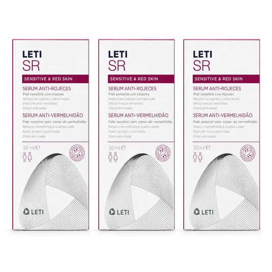 Leti SR Siero Anti-Rossore, 30 ml confezione da 3