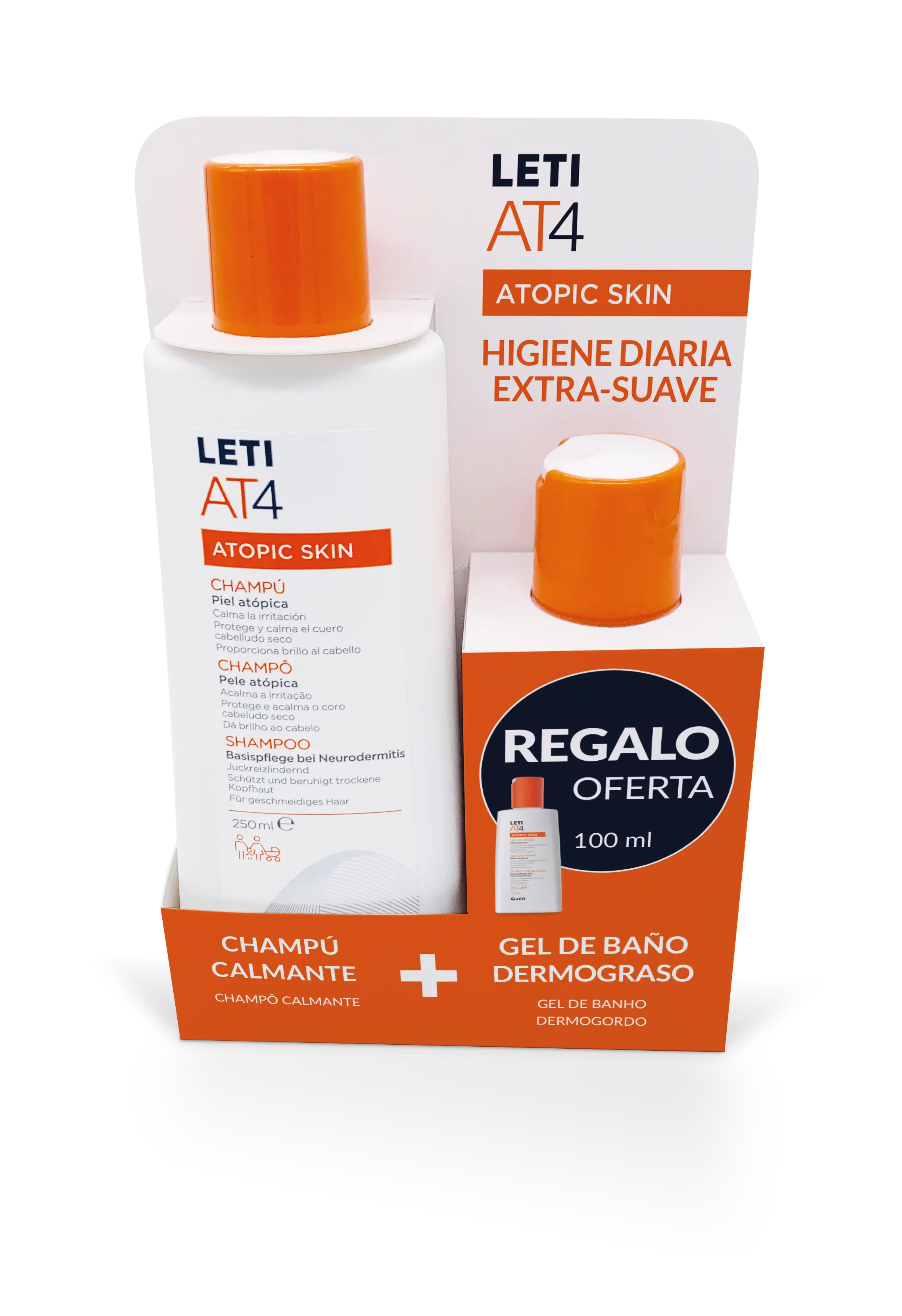 Letiat4 Igiene: shampoo da 250 ml + gel Midi da 100 ml