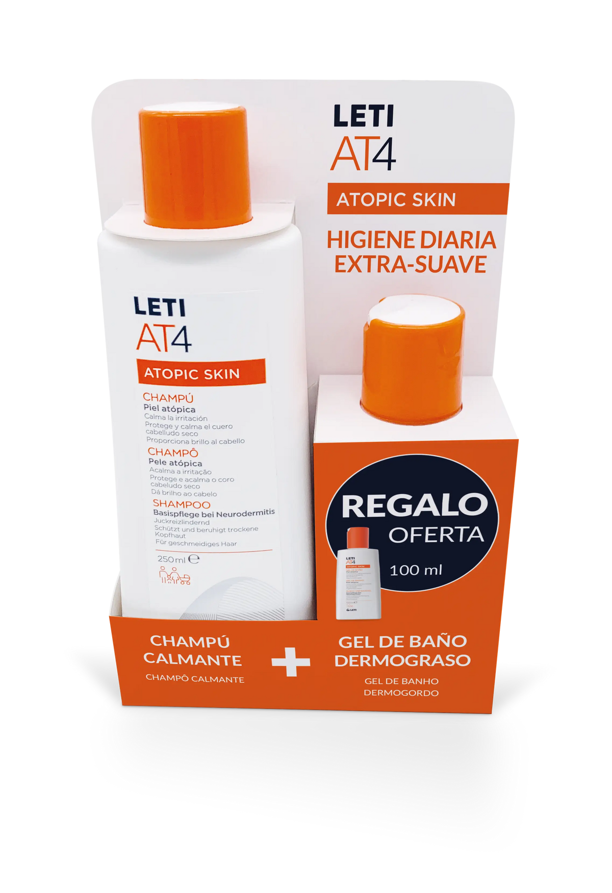 Letiat4 Igiene: shampoo da 250 ml + gel Midi da 100 ml