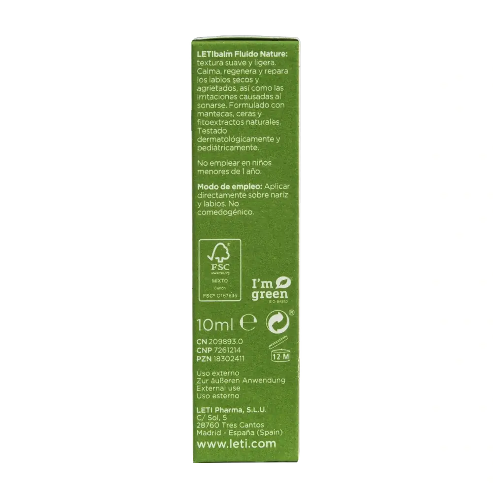 Letibalm Fluido Natura, 10 ml