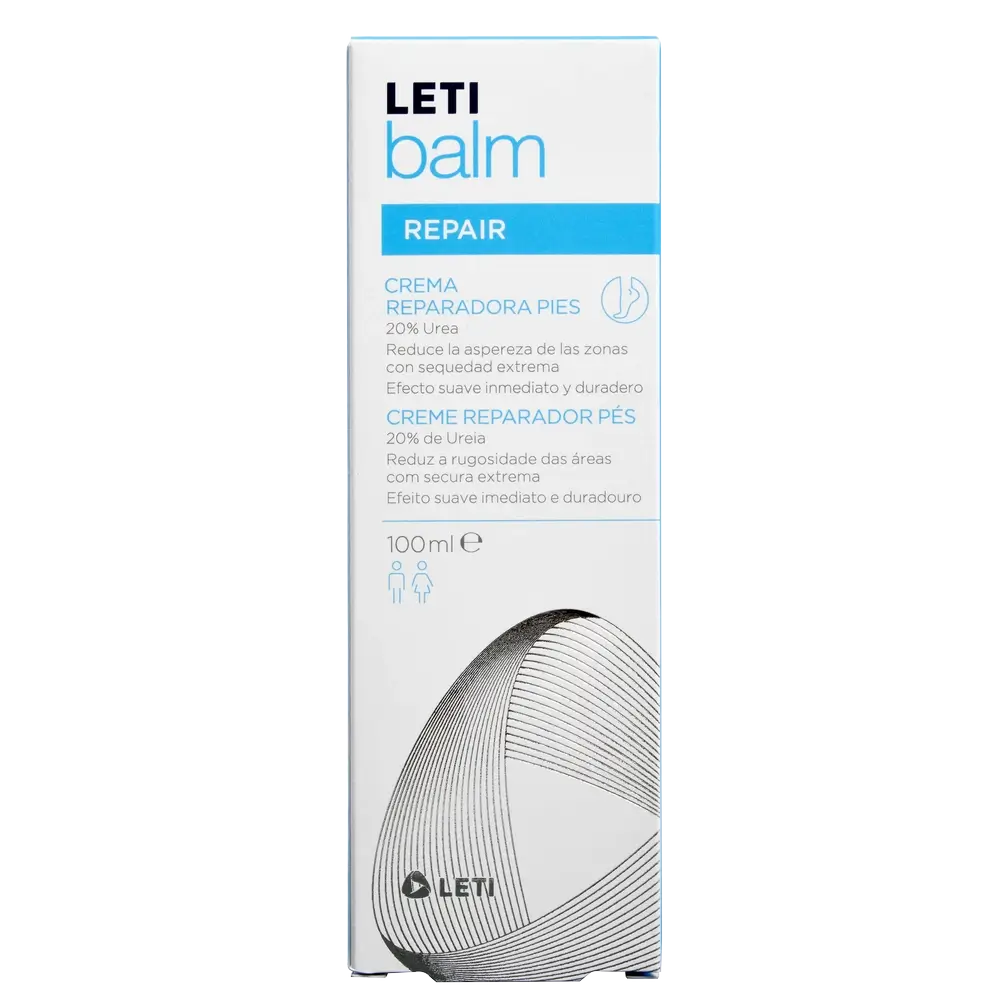 Letibalm Crema piedi riparatrice, 100 ml