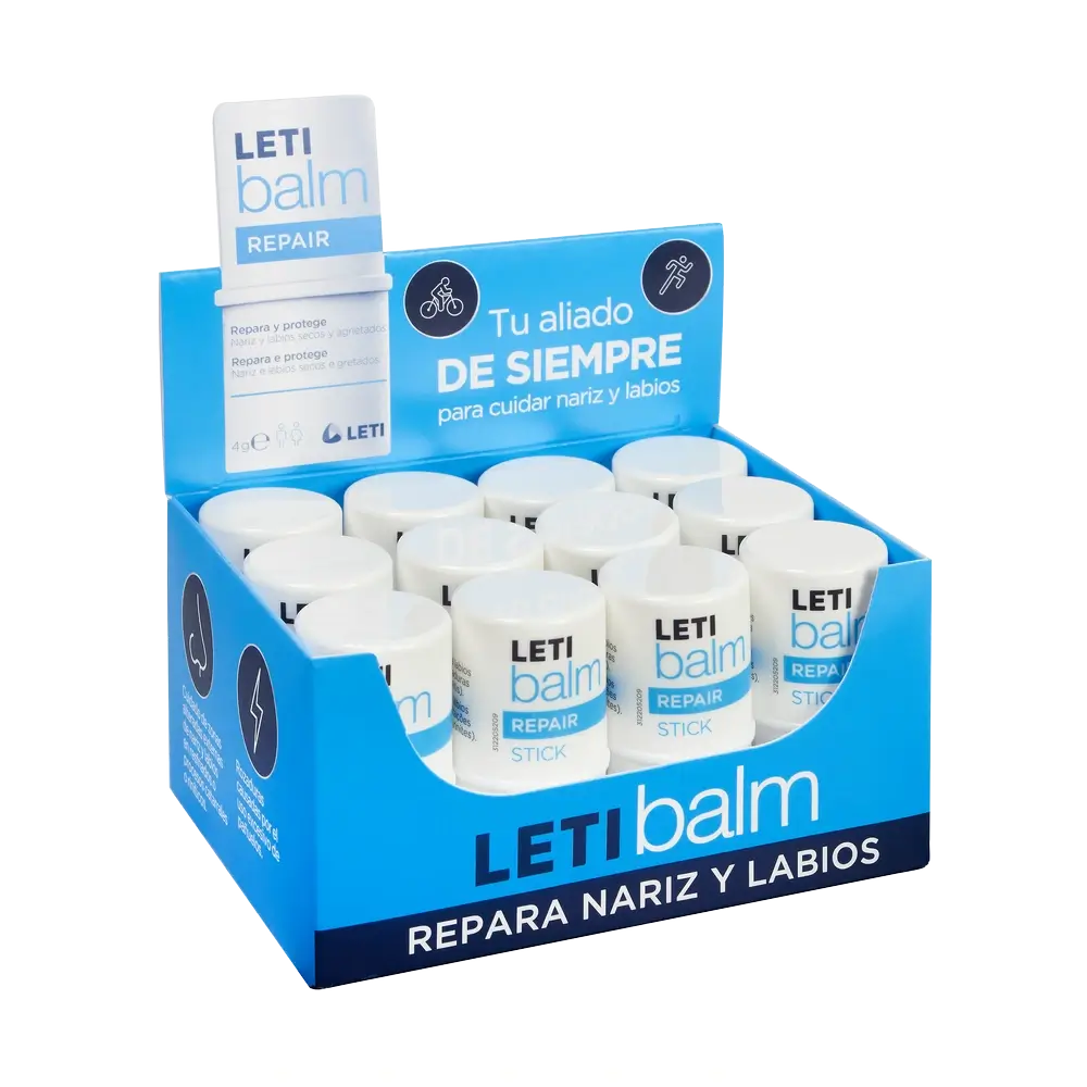 Letibalm Stick Riparatore Naso e Labbra, 4 g