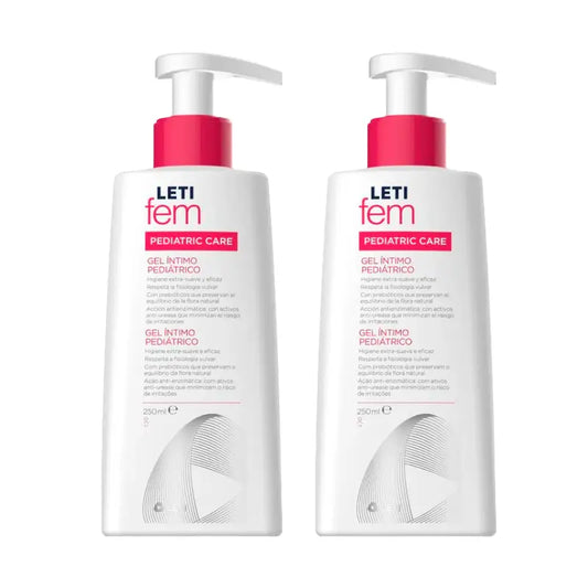 Letifem Pack Pediatric Gel intimo, 2 x 250ml