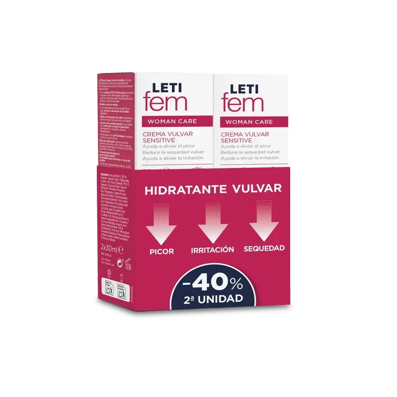Letifem Sensitive Ltf è Duplo Crema Sensibile 40% 2a Unità