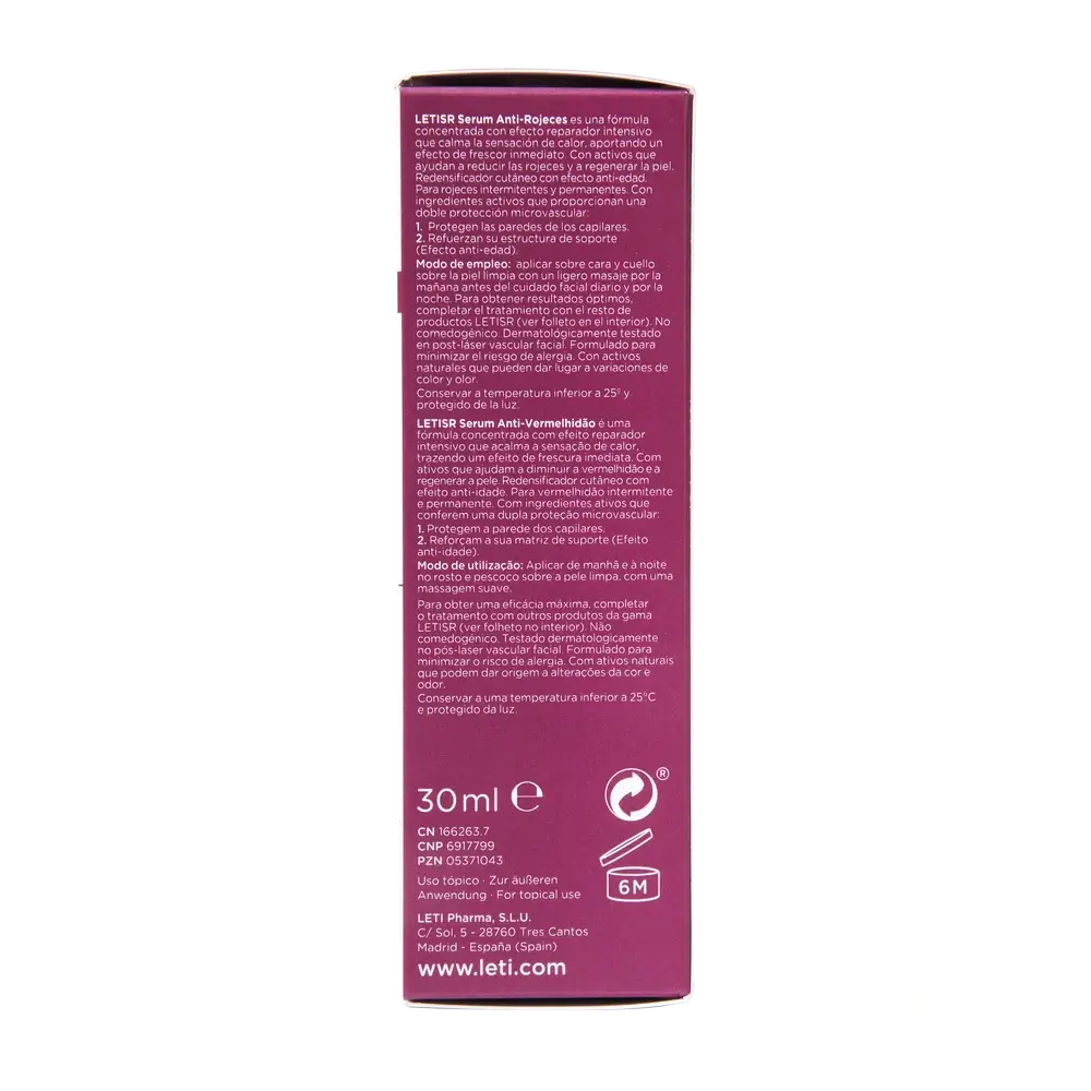 Leti SR Siero Anti-Rossore, 30 ml