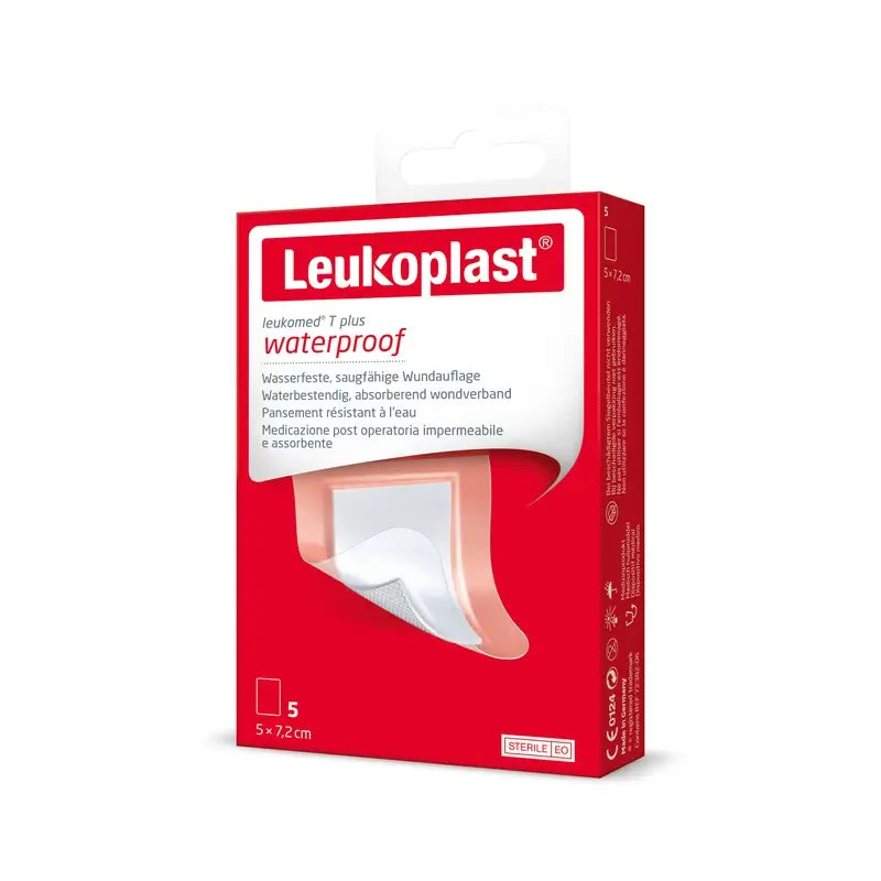 Leukoplast Leukomed T Plus, 5 cm X 7,2 cm, 5 pz.