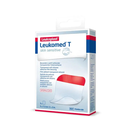 Leukoplast Leukomed T Skin Sensitive, 5 cm X 7,2 cm, 5 pz.