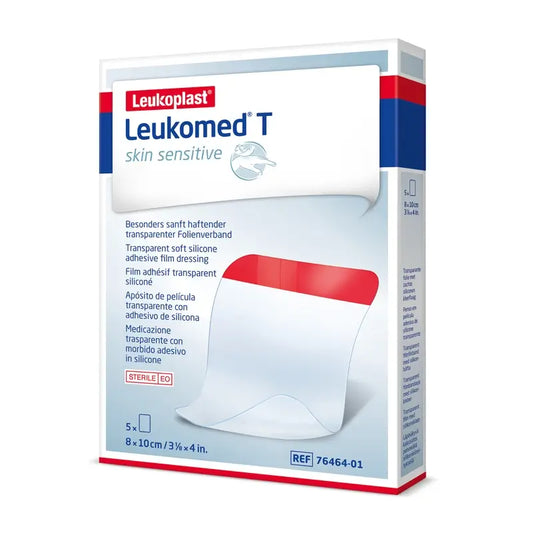 Leukoplast Leukomed T Skin Sensitive, 8 cm X 10 cm, 5 pz.