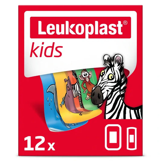 Leukoplast Kids Zoo, assortimento di 12 pezzi