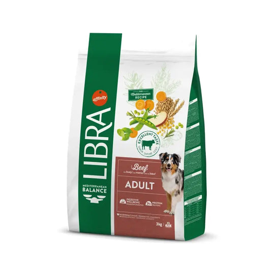 Libra Canine Adult Beef 3 Kg, alimento per cani