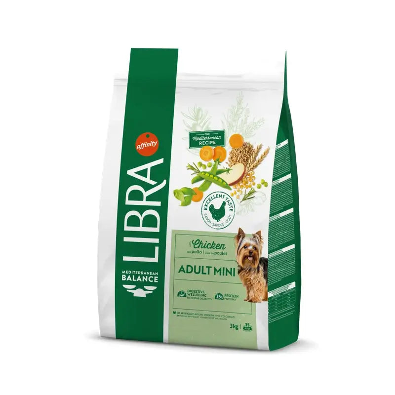 Libra Canine Adult Mini Chicken 3kg, cibo per cani