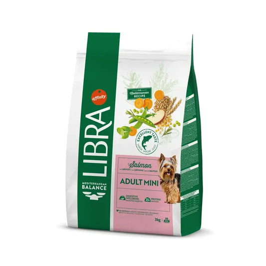 Libra Canine Adult Mini Salmon 3kg, cibo per cani