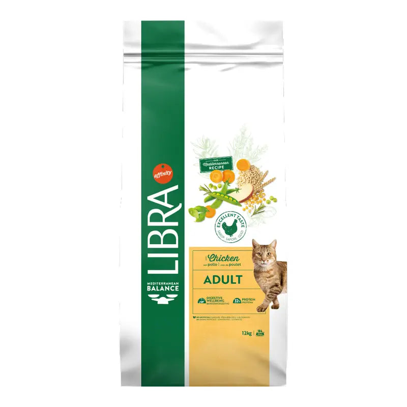 Libra Mangime per gatti, con carne, Premium, 12 kg