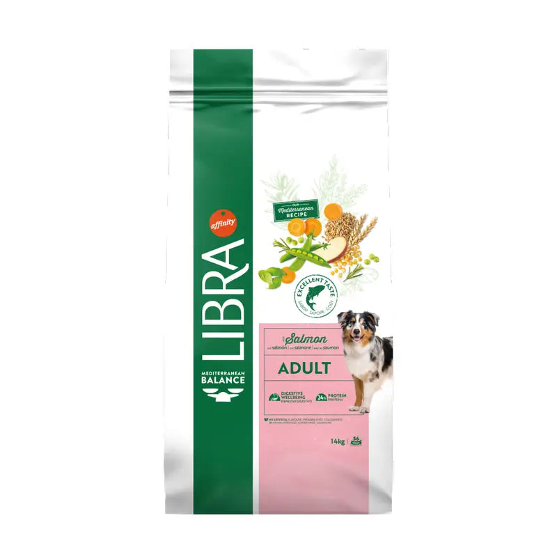 Libra Mangime per cani, al salmone, Premium, 14 kg