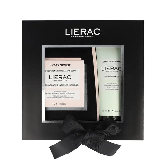 Lierac Hydragenist Crema Gel Reidratante Luminosa + Maschera Esfoliante, 125 ml