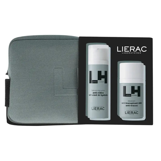Lierac Homme Fluido globale anti-età + Deodorante, 50+50ml