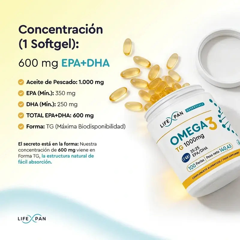 Lifexpan Omega 3 Ultra Pure Ifos 1000 Mg , 100 capsule