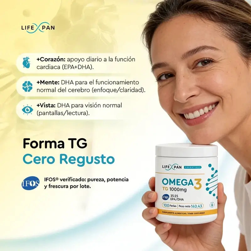 Lifexpan Omega 3 Ultra Pure Ifos 1000 Mg , 100 capsule