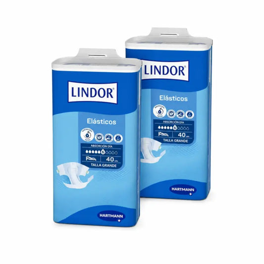 Lindor Pannolini elastici giorno taglia L, 80 pz.