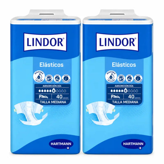 Lindor Pannolini elastici giorno taglia M, 80 pz.