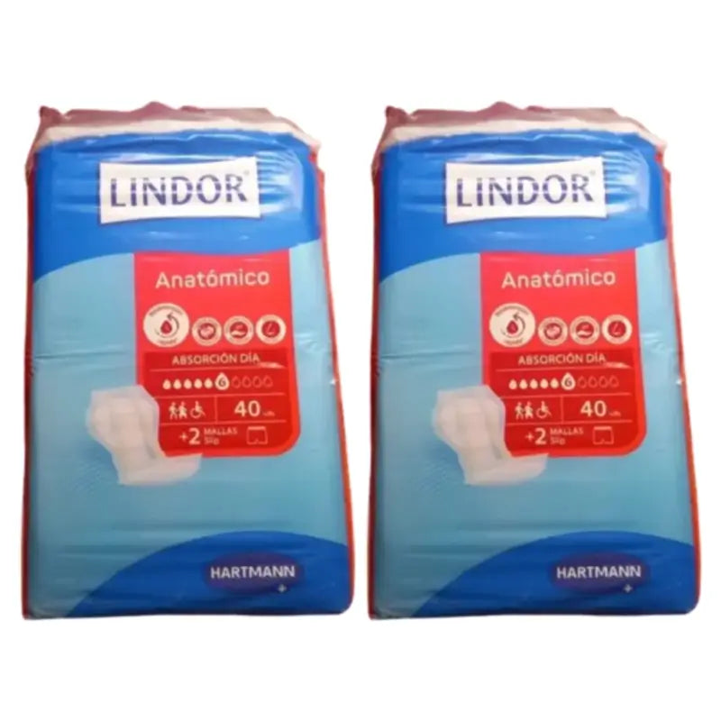 Lindor Pannolini anatomici da notte, confezione da 2 x 80 pezzi