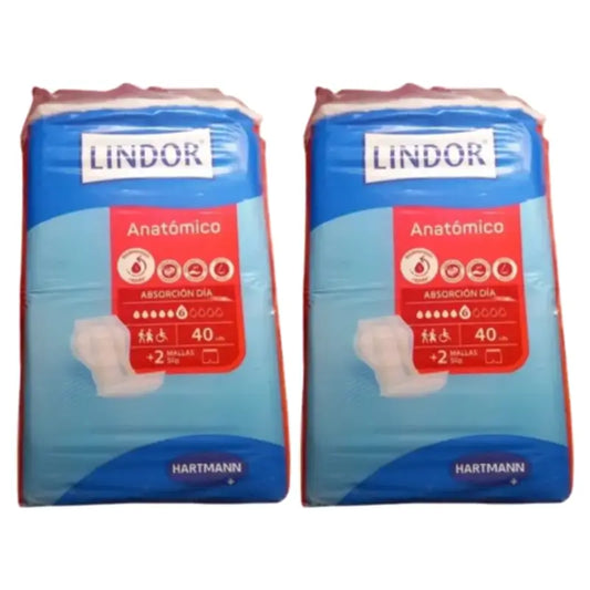 Lindor Pannolini anatomici da notte, confezione da 2 x 80 pezzi