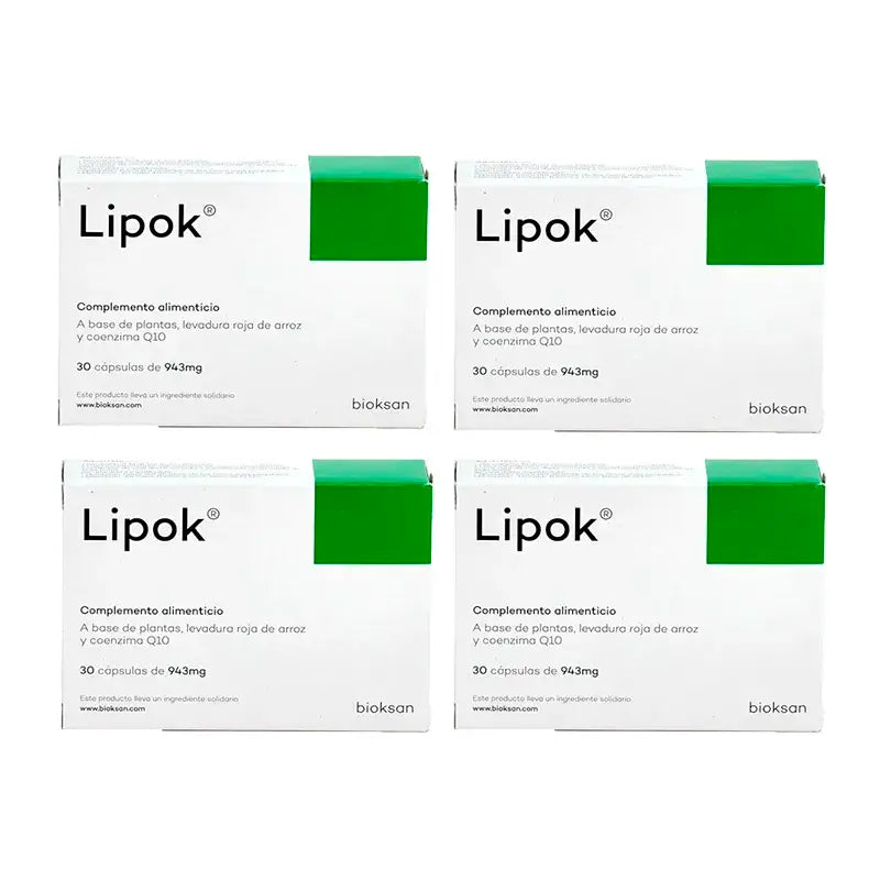 Integratore alimentare Lipok, confezione 4 x 30 capsule