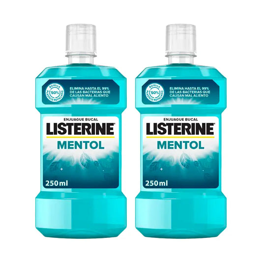 Listerine Duplo Collutorio al mentolo, 2 x 250 Ml