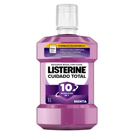 Collutorio Listerine Total Care, gusto menta, 1 litro