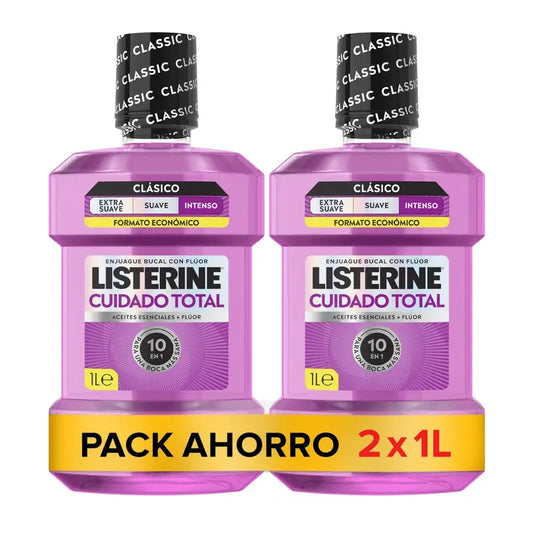 Listerine Total Care Collutorio al gusto di menta, confezione da 2X1L