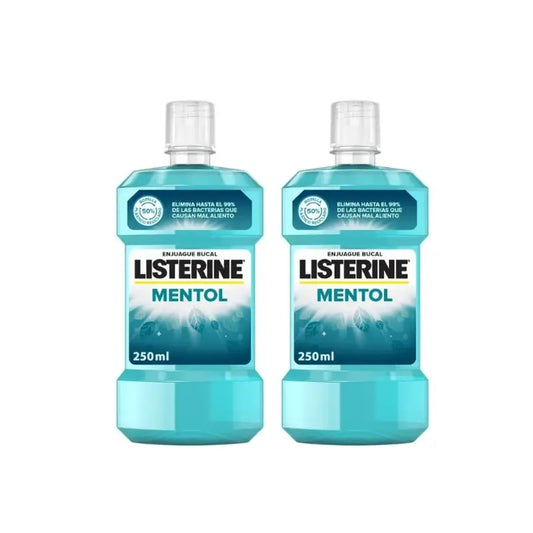 Listerine Collutorio al Mentolo Confezione 2 x 250 ml
