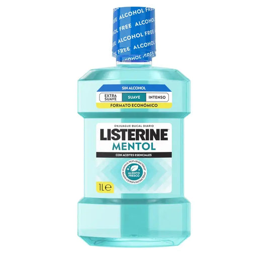Listerine, collutorio al mentolo dal gusto delicato, 1000 ml