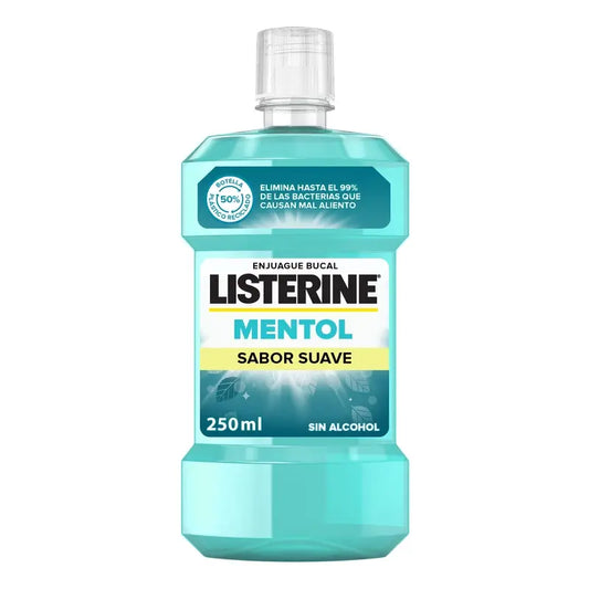 Listerine, collutorio al mentolo dal gusto delicato, 250 ml
