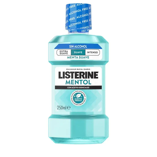 Listerine, collutorio al mentolo dal gusto delicato, 250 ml