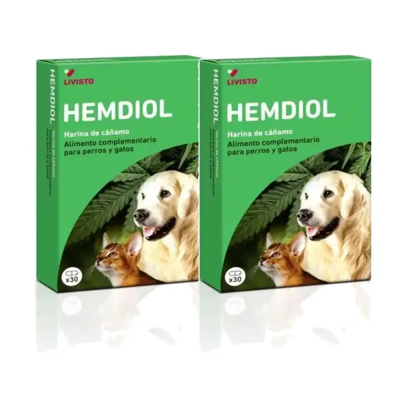 Livisto Hemdiol Flex Pack 2 x 30 capsule per cani/gatti