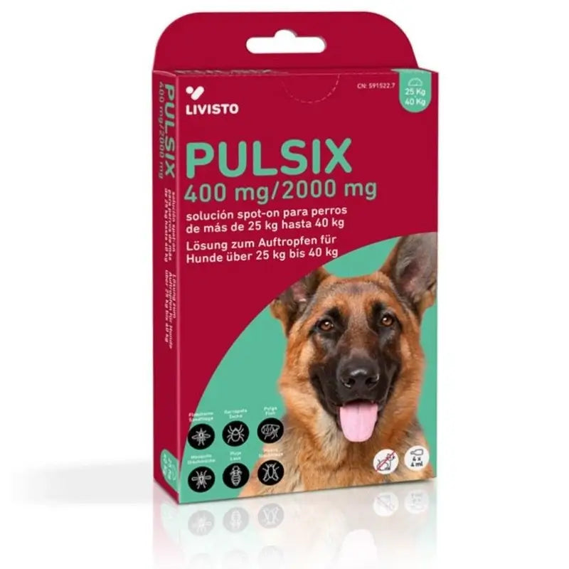 Livisto Pulsix 25-40 kg, 4 pipette