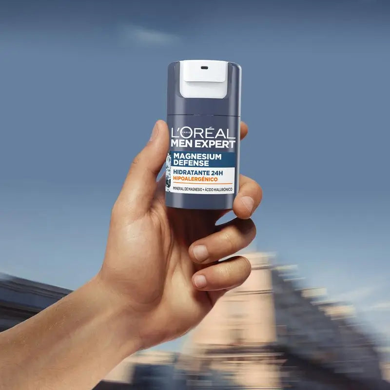 L'Oréal Paris Men Expert Crema Idratante Ipoallergenica: Magnesio Minerale e Acido Ialuronico