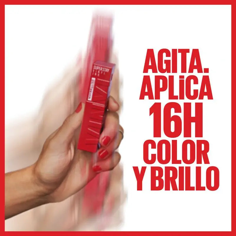 Maybelline New York Super Stay Vinyl Ink Proof Gloss Rossetto a prova di inchiostro, 30 UNRIVALED