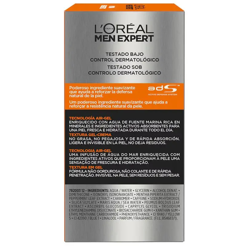 L'Oréal Paris Men Expert Hydra Energetic Crema Idratante Antirughe per Uomo 50 Ml