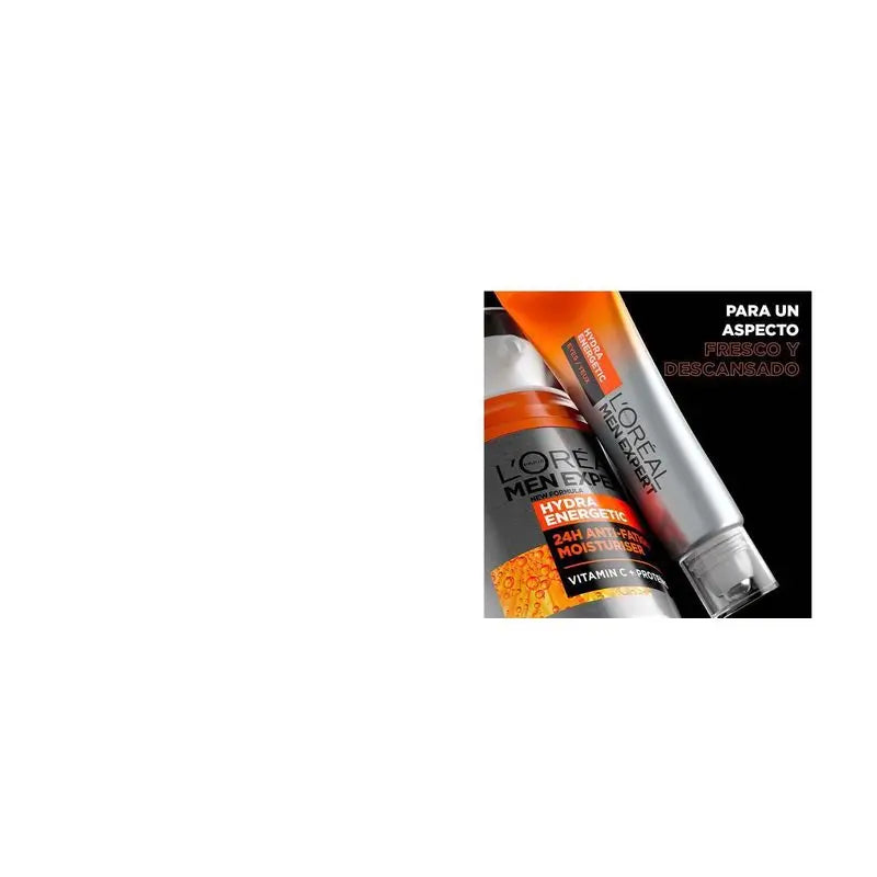 L'Oréal Paris Men Expert Hydra Energetic 24H Crema idratante anti-fatica per uomo con vitamina C e proteine - 50 Ml