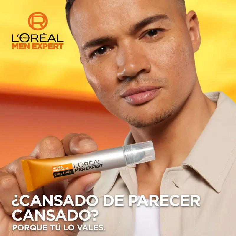 L'Oréal Paris Uomo Expert Hydra Energetic Roll-On Occhi Effetto Ghiaccio Anti Borse e Anti Occhiaie Per Uomo - 10 Ml