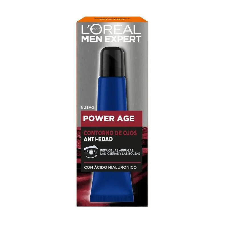 L'Oréal Paris Men Expert Power Age Contorno occhi antietà con acido ialuronico [Nuova confezione Vitalift].