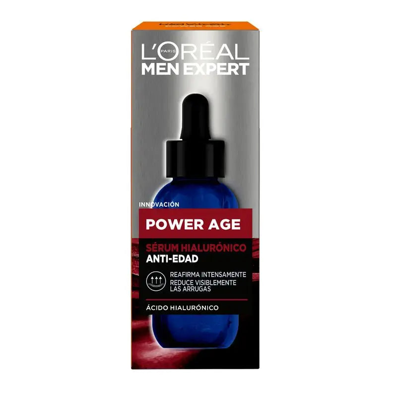 L'Oréal Paris Men Expert Power Age Serum: antietà con acido ialuronico, riduce le rughe