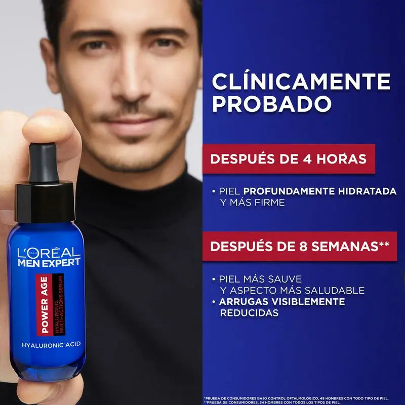 L'Oréal Paris Men Expert Power Age Serum: antietà con acido ialuronico, riduce le rughe