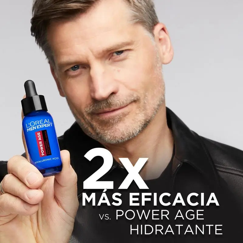 L'Oréal Paris Men Expert Power Age Serum: antietà con acido ialuronico, riduce le rughe
