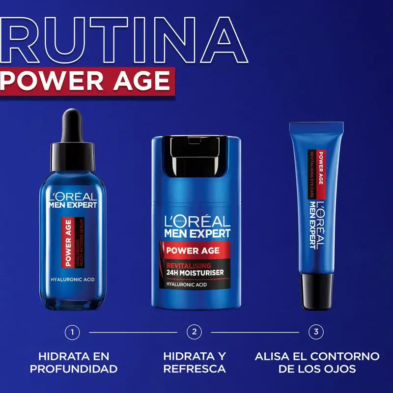 L'Oréal Paris Men Expert Power Age Serum: antietà con acido ialuronico, riduce le rughe