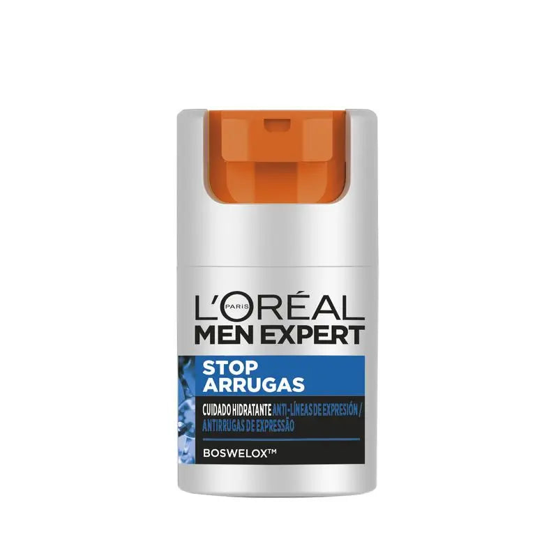 L'Oréal Paris Men Expert Stop-Wrinkle Trattamento Idratante Anti-Espressione Linee per Uomo 50 Ml