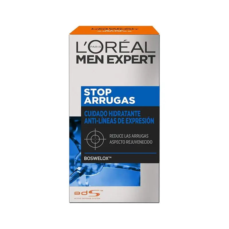 L'Oréal Paris Men Expert Stop-Wrinkle Trattamento Idratante Anti-Espressione Linee per Uomo 50 Ml