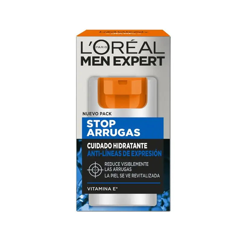 L'Oréal Paris Men Expert Stop-Wrinkle Trattamento Idratante Anti-Espressione Linee per Uomo 50 Ml
