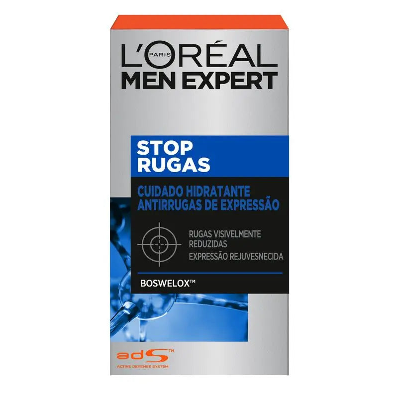 L'Oréal Paris Men Expert Stop-Wrinkle Trattamento Idratante Anti-Espressione Linee per Uomo 50 Ml